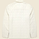Corey Dobby Shirt - Off White - Wax London - STAG Provisions - Tops - L/S Woven - Solid