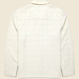 Corey Dobby Shirt - Off White - Wax London - STAG Provisions - Tops - L/S Woven - Solid