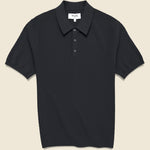 Naples Polo - Black - Wax London - STAG Provisions - Tops - S/S Knit