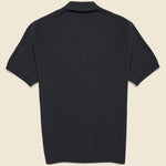 Naples Polo - Black - Wax London - STAG Provisions - Tops - S/S Knit
