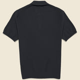 Naples Polo - Black - Wax London - STAG Provisions - Tops - S/S Knit