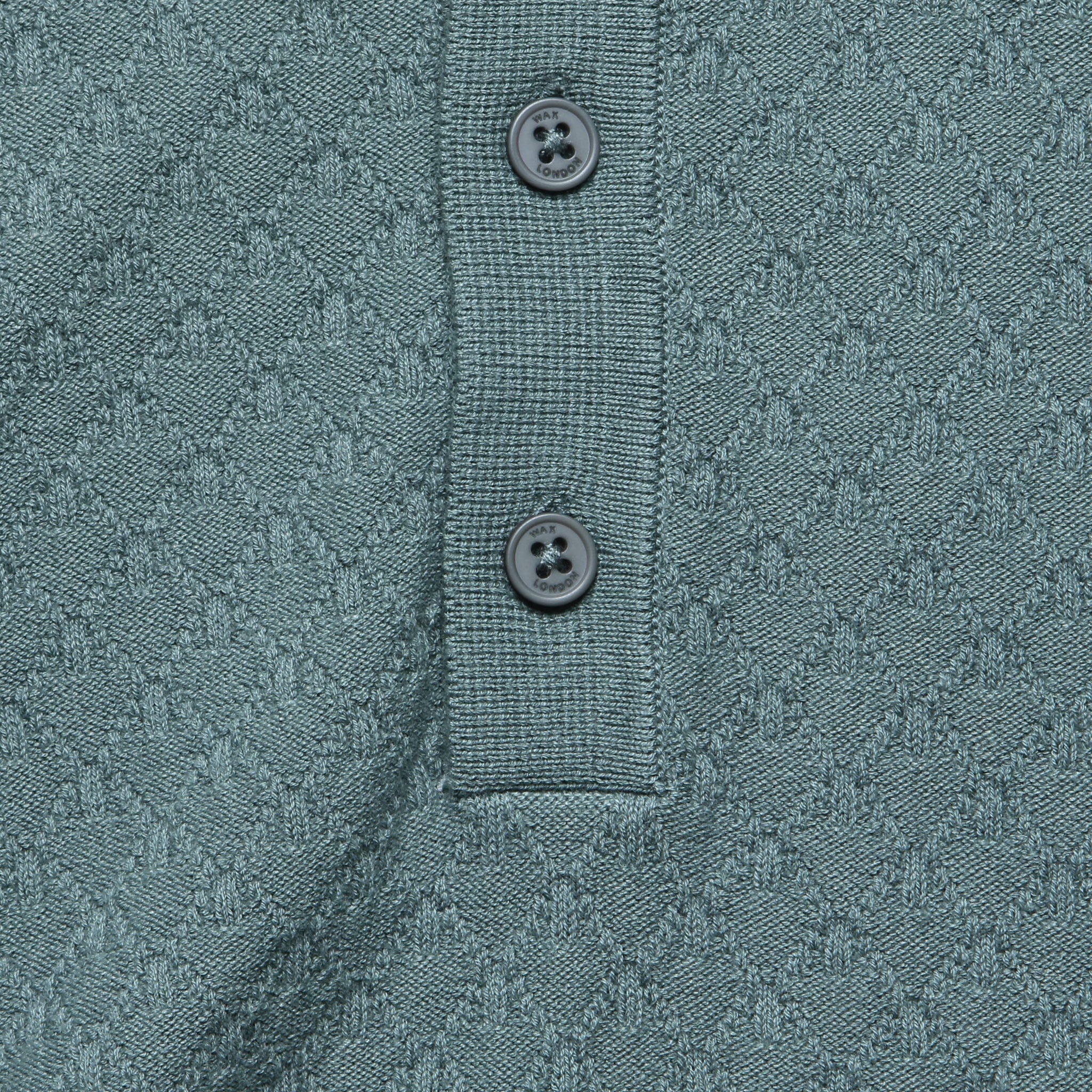 
                          Naples Polo - Sea Green - Wax London - STAG Provisions - Tops - S/S Knit
                        