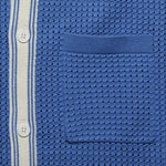 Pointelle Belle Shirt - Blue/Ecru - Wax London - STAG Provisions - Tops - S/S Knit