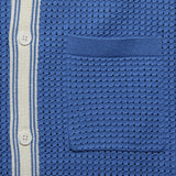 Pointelle Belle Shirt - Blue/Ecru - Wax London - STAG Provisions - Tops - S/S Knit