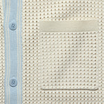 Pointelle Belle Shirt - Ecru/Pale Blue - Wax London - STAG Provisions - Tops - S/S Knit