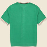 Pointelle Belle Shirt - Green/Ecru - Wax London - STAG Provisions - Tops - S/S Knit