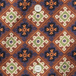 Seersucker Tile Didcot Shirt - Rust/Multi - Wax London - STAG Provisions - Tops - S/S Woven - Seersucker