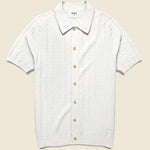 Pointelle Tellaro Shirt - Ecru - Wax London - STAG Provisions - Tops - S/S Knit