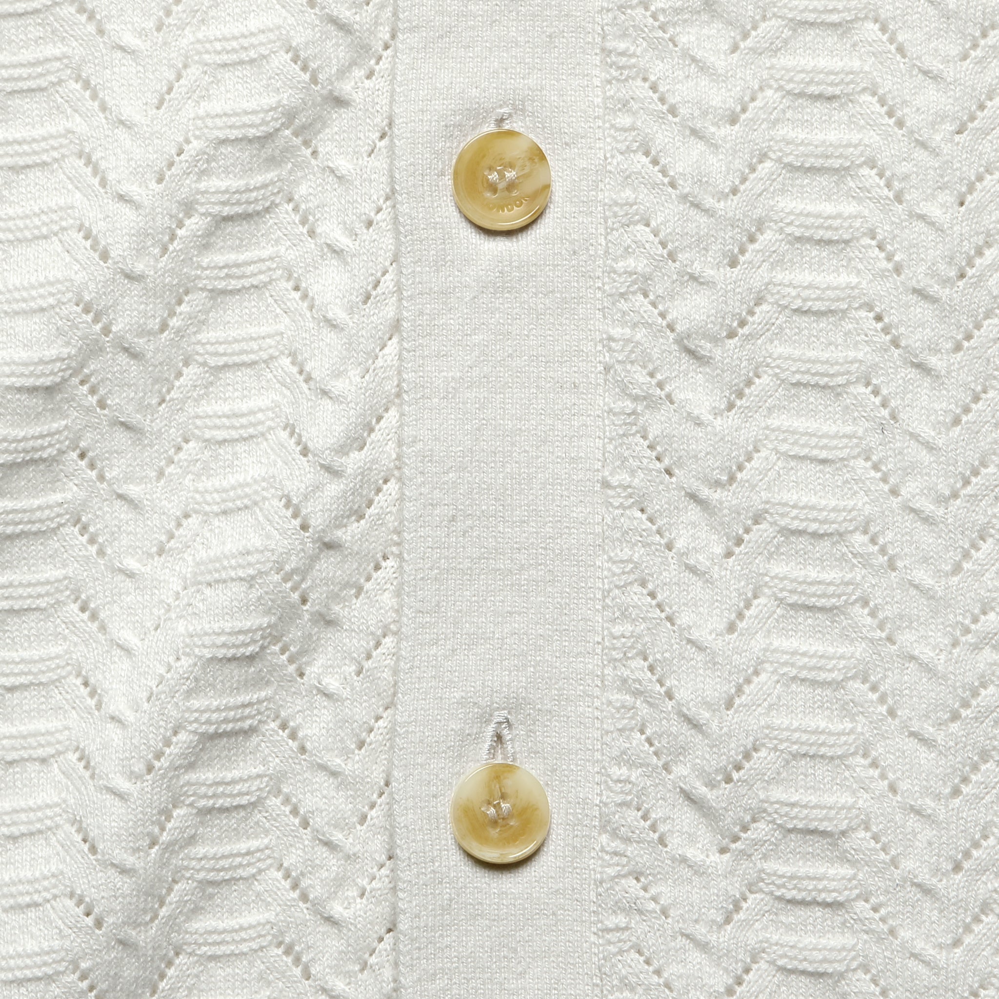 
                          Pointelle Tellaro Shirt - Ecru - Wax London - STAG Provisions - Tops - S/S Knit
                        