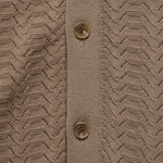 Pointelle Tellaro Shirt - Brown - Wax London - STAG Provisions - Tops - S/S Knit