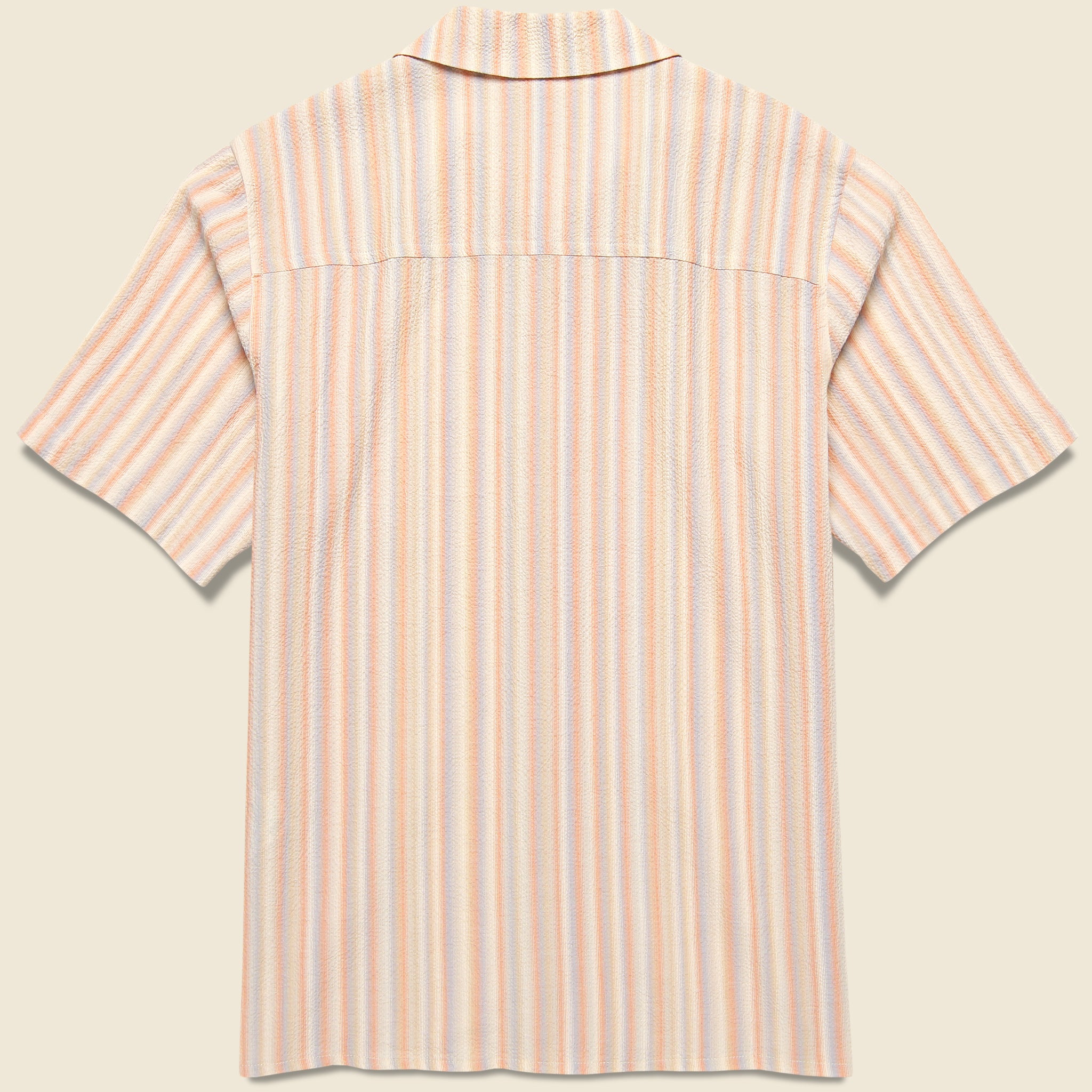 Didcot Pastel Stripe Shirt - Pastel Pink/White - Wax London - STAG Provisions - Tops - S/S Woven - Stripe