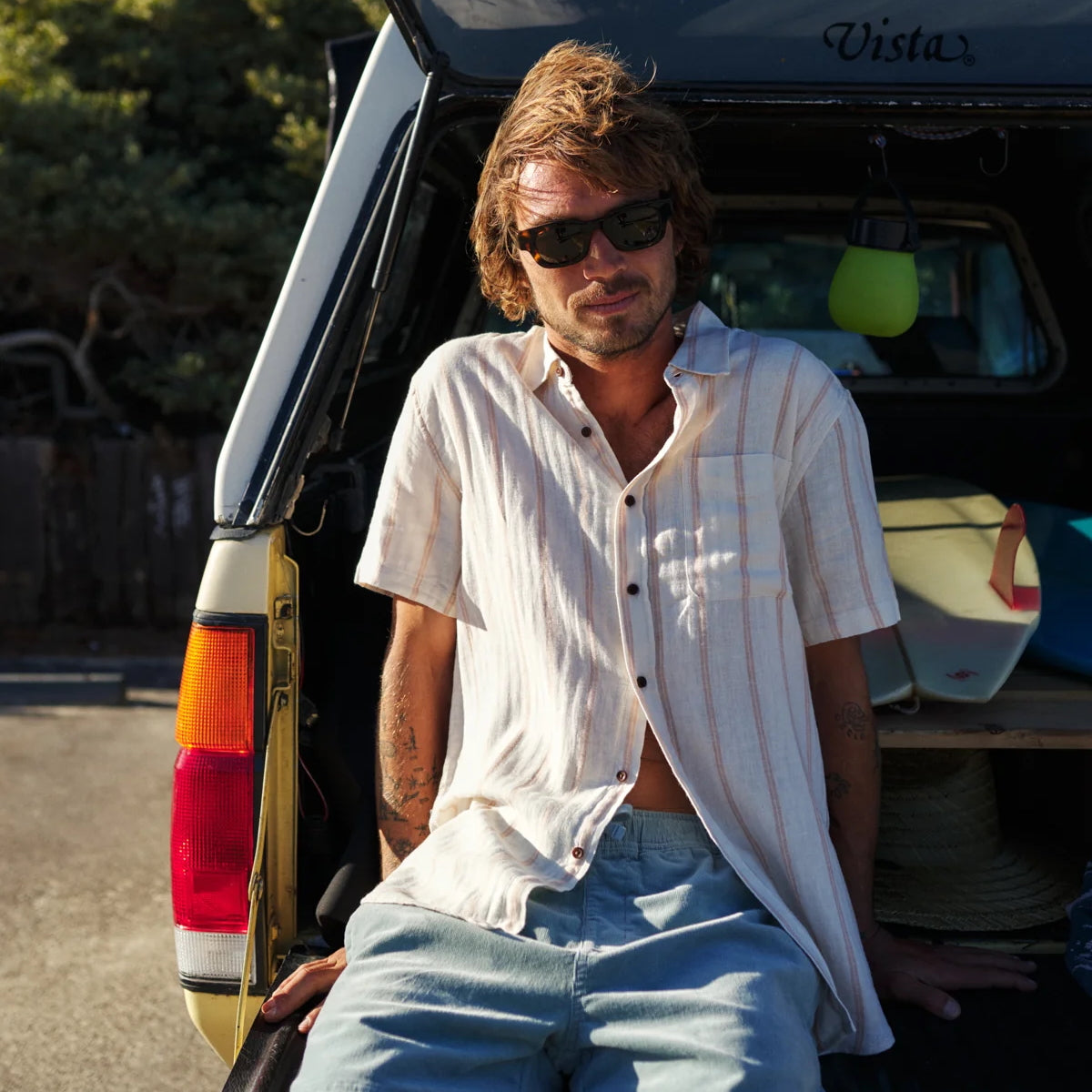 
                          Alan Stripe Shirt - Brush - Katin - STAG Provisions - Tops - S/S Woven - Stripe
                        