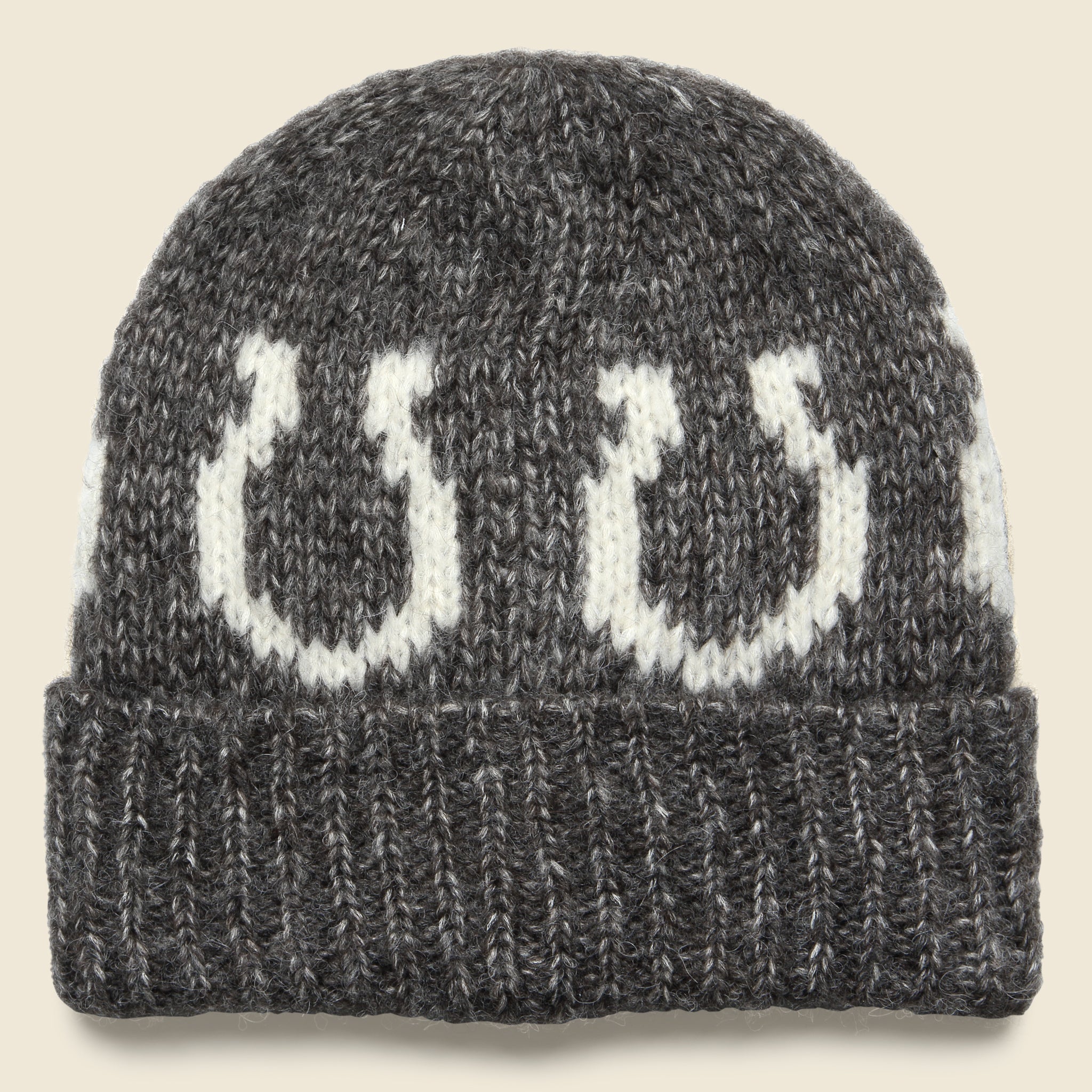 Alpaca Horseshoe Beanie - Charcoal - Wythe - STAG Provisions - Accessories - Hats
