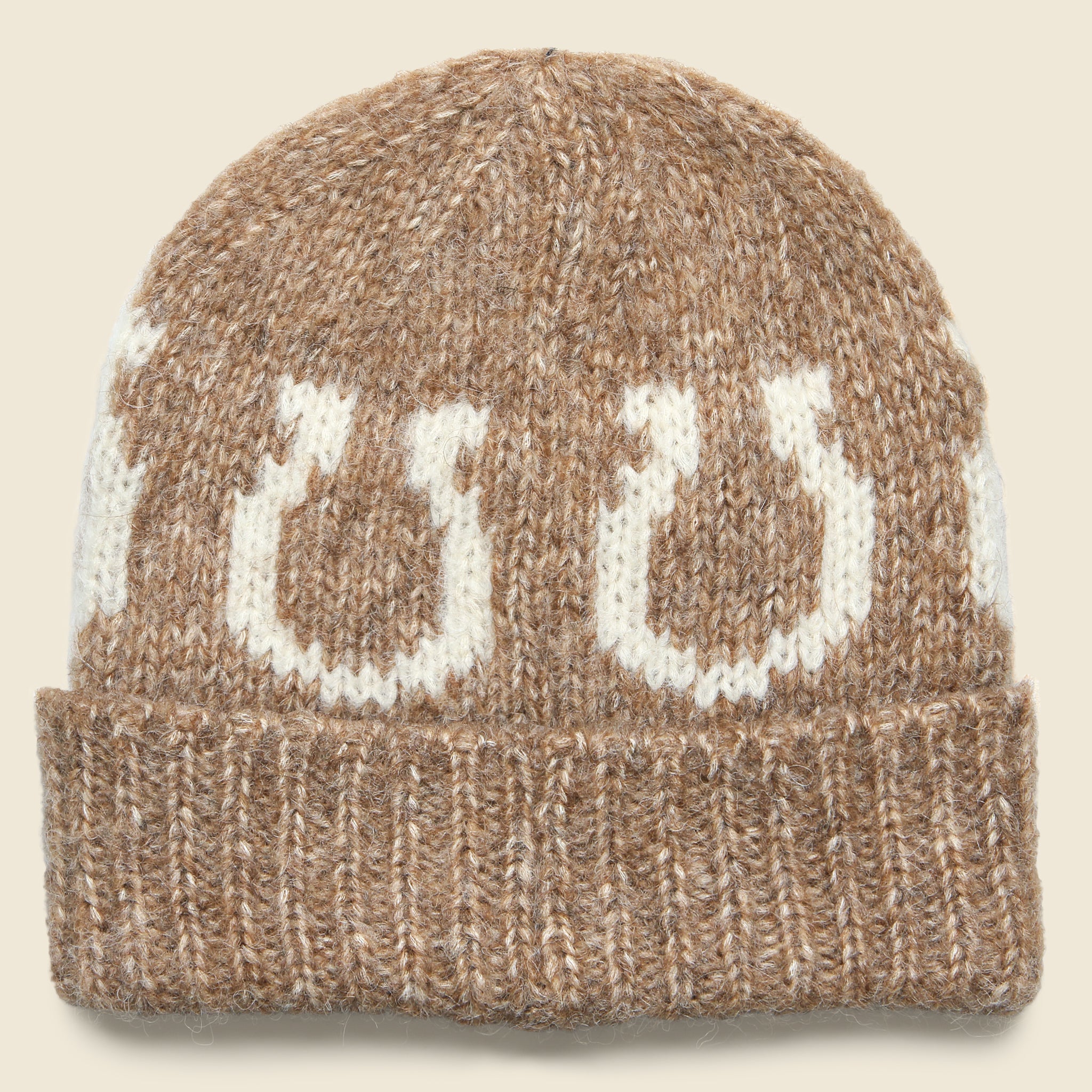 Alpaca Horseshoe Beanie - Brown - Wythe - STAG Provisions - Accessories - Hats
