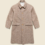 Raglan Wool Overcoat - Brown Slub Donegal - Wythe - STAG Provisions - Outerwear - Coat / Jacket