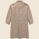 Raglan Wool Overcoat - Brown Slub Donegal - Wythe - STAG Provisions - Outerwear - Coat / Jacket