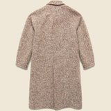 Raglan Wool Overcoat - Brown Slub Donegal - Wythe - STAG Provisions - Outerwear - Coat / Jacket