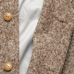 Raglan Wool Overcoat - Brown Slub Donegal - Wythe - STAG Provisions - Outerwear - Coat / Jacket