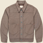 Wabash Stripe Moleskin Ranch Jacket - Espresso Brown - Wythe - STAG Provisions - Outerwear - Coat / Jacket