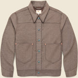 Wabash Stripe Moleskin Ranch Jacket - Espresso Brown - Wythe - STAG Provisions - Outerwear - Coat / Jacket