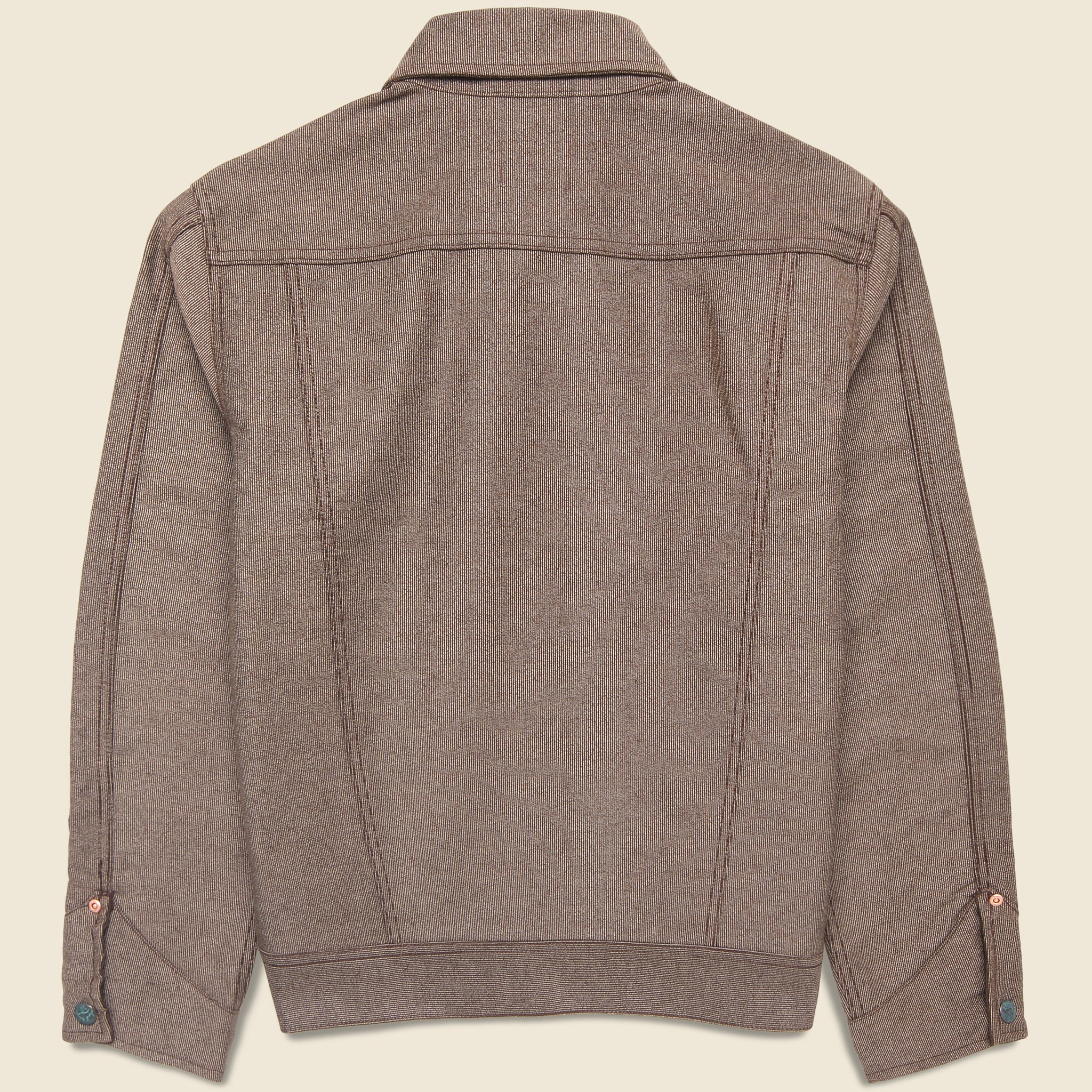 Wabash Stripe Moleskin Ranch Jacket - Espresso Brown - Wythe - STAG Provisions - Outerwear - Coat / Jacket