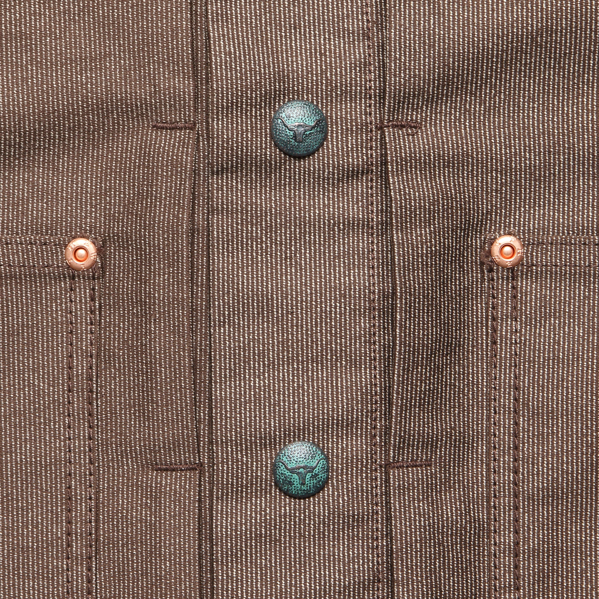
                          Wabash Stripe Moleskin Ranch Jacket - Espresso Brown - Wythe - STAG Provisions - Outerwear - Coat / Jacket
                        