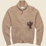 Armadillo Cardigan - Dark Brown - Wythe - STAG Provisions - Tops - Sweater