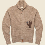 Armadillo Cardigan - Dark Brown - Wythe - STAG Provisions - Tops - Sweater