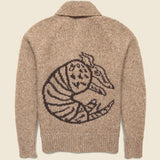 Armadillo Cardigan - Dark Brown - Wythe - STAG Provisions - Tops - Sweater