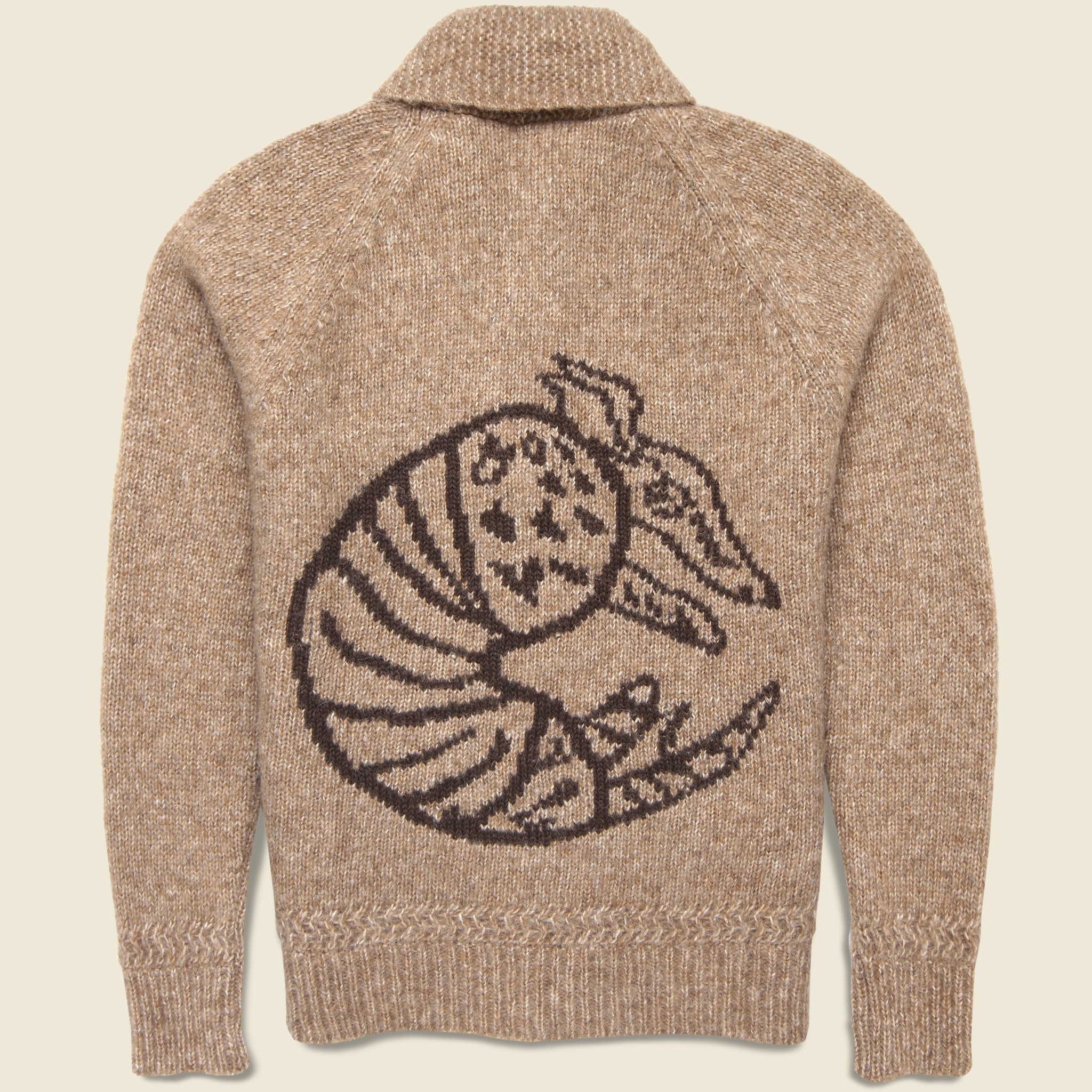 Armadillo Cardigan - Dark Brown - Wythe - STAG Provisions - Tops - Sweater