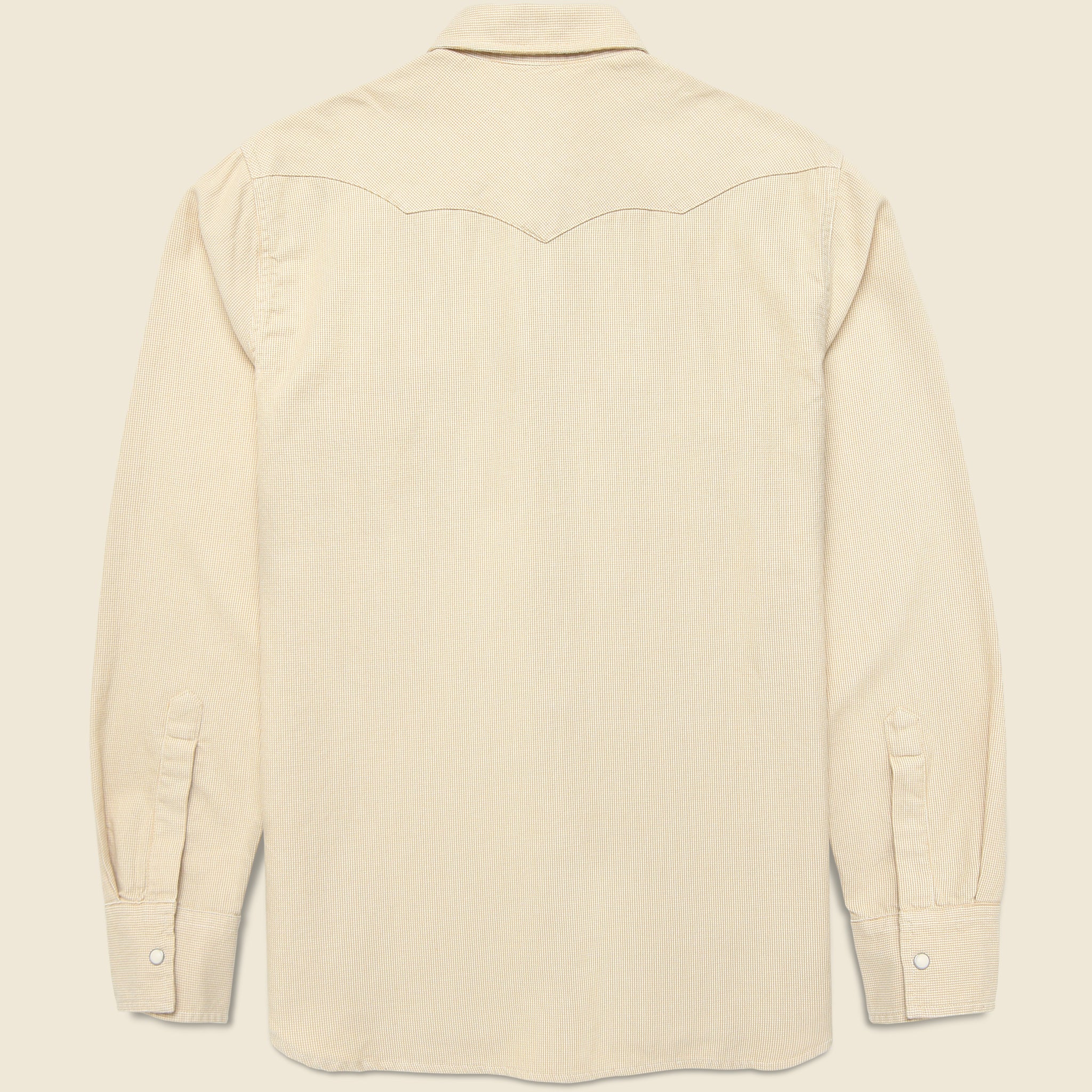 
                          Vintage Tickweave Pearl Snap Shirt - Butterscotch - Wythe - STAG Provisions - Tops - L/S Woven - Solid
                        