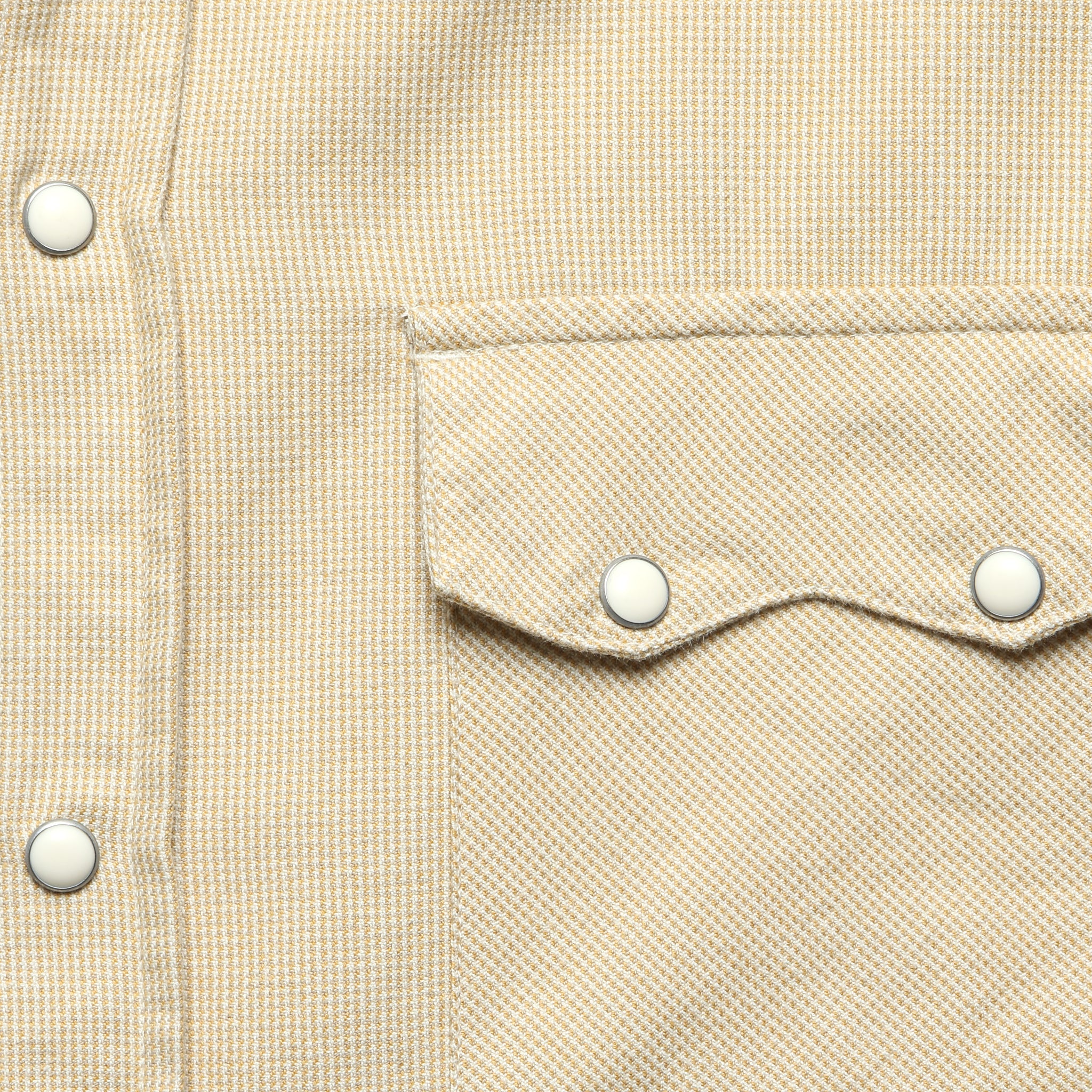 Vintage Tickweave Pearl Snap Shirt - Butterscotch - Wythe - STAG Provisions - Tops - L/S Woven - Solid