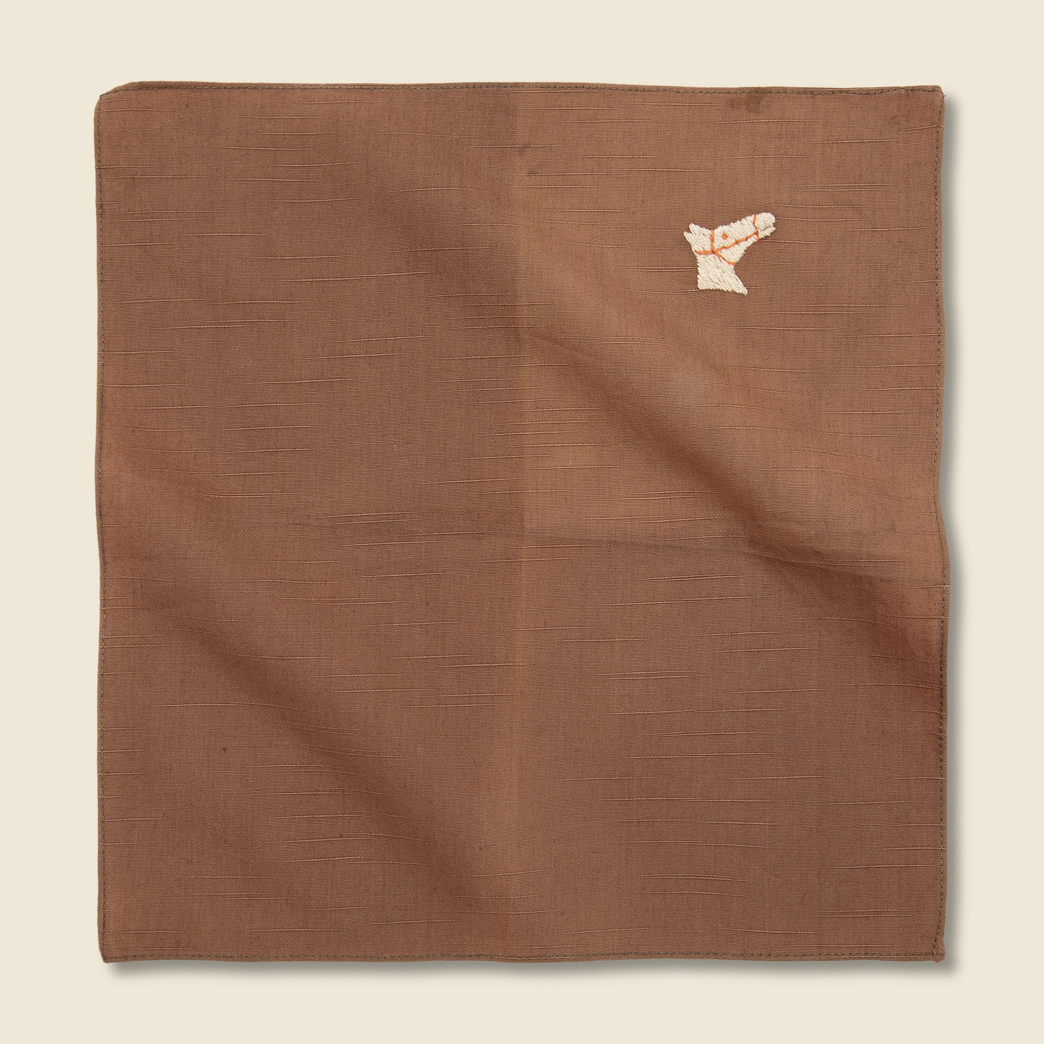 Hand-Embroidered Horse Handkerchief - Vintage - STAG Provisions - One & Done - Miscellaneous