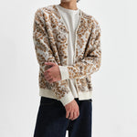 Alban Cardigan - Floral Jacquard - Wax London - STAG Provisions - Tops - Sweater