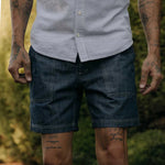 7" Breakwater Short - Washed Indigo Chambray - Taylor Stitch - STAG Provisions - Shorts - Lounge