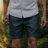 7" Breakwater Short - Washed Indigo Chambray - Taylor Stitch - STAG Provisions - Shorts - Lounge