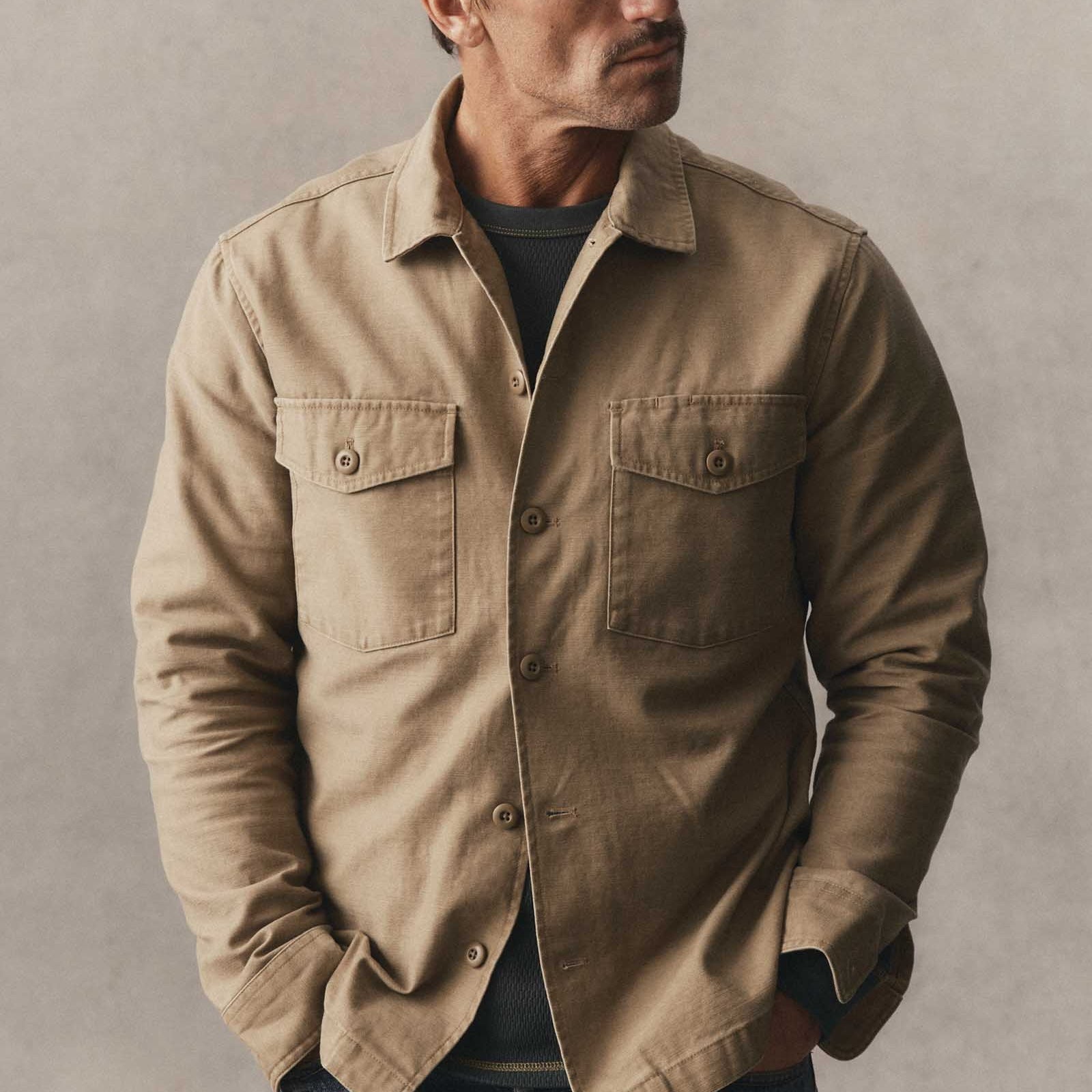 
                          Surplus Shirt - Khaki Sateen - Taylor Stitch - STAG Provisions - Tops - L/S Woven - Solid
                        