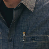 Foundry Shirt - Indigo Chambray - Taylor Stitch - STAG Provisions - Tops - L/S Woven - Solid