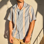 Melissa Camp Shirt - Blue - Portuguese Flannel - STAG Provisions - Tops - S/S Woven - Stripe