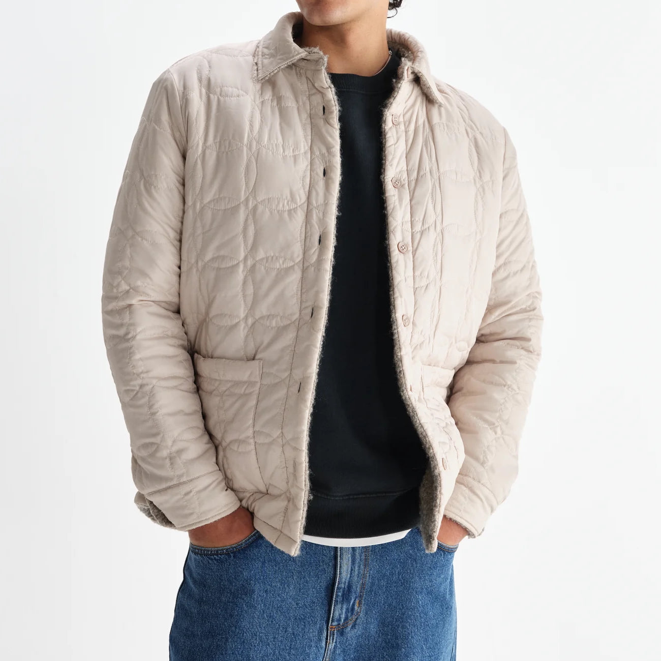 
                          Mount Overshirt - Bobble Wool/Natural - Wax London - STAG Provisions - Outerwear - Shirt Jacket
                        