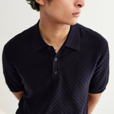 Naples Polo - Black - Wax London - STAG Provisions - Tops - S/S Knit