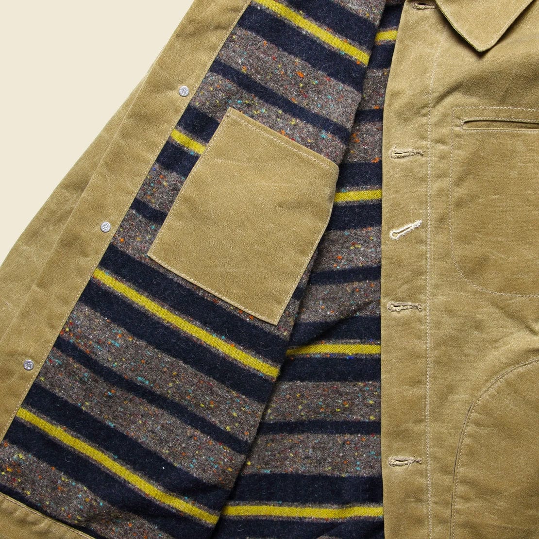Supply Jacket - Blanket Lined Waxed Tan Ridgeline - Rogue Territory - STAG Provisions - Outerwear - Coat / Jacket