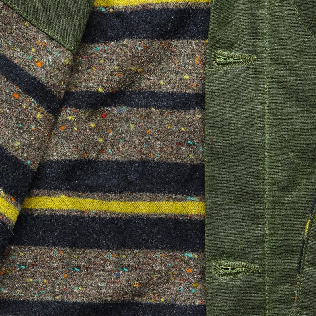 Supply Jacket - Blanket Lined Waxed Olive Ridgeline - Rogue Territory - STAG Provisions - Outerwear - Coat / Jacket