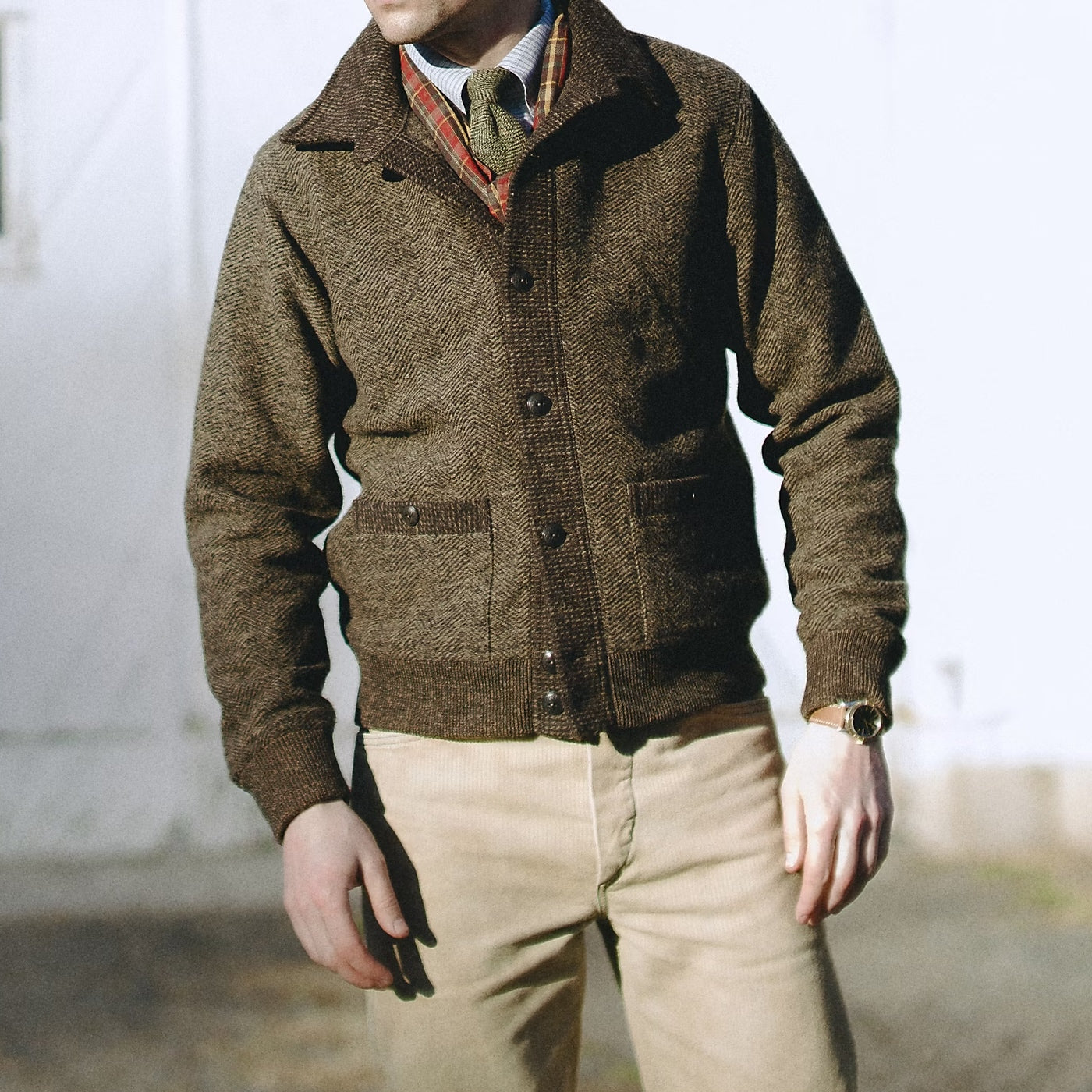 Jacquard Angus Cardigan - Brown - RRL - STAG Provisions - Outerwear - Coat / Jacket