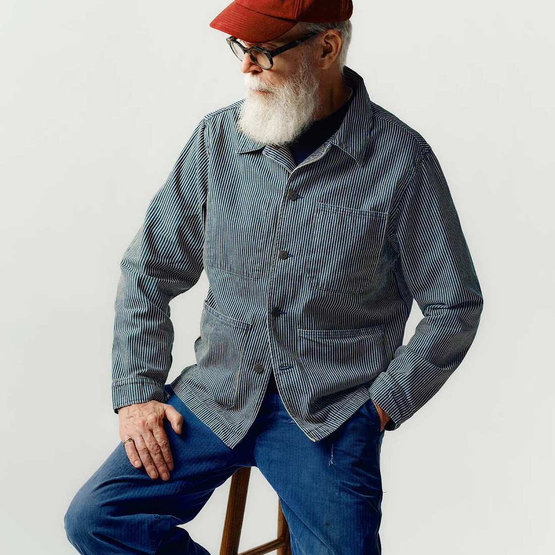 
                          Utility Coat - Hickory Stripe - Imogene + Willie - STAG Provisions - Outerwear - Coat / Jacket
                        