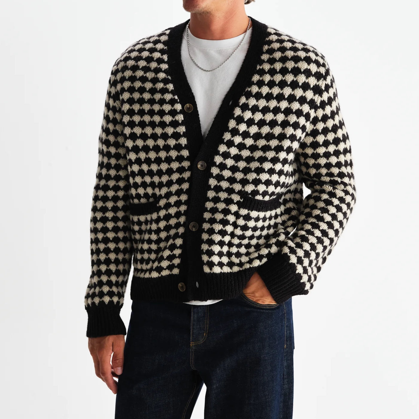 
                          Walker Cardigan - Bubble Knit - Wax London - STAG Provisions - Tops - Sweater
                        