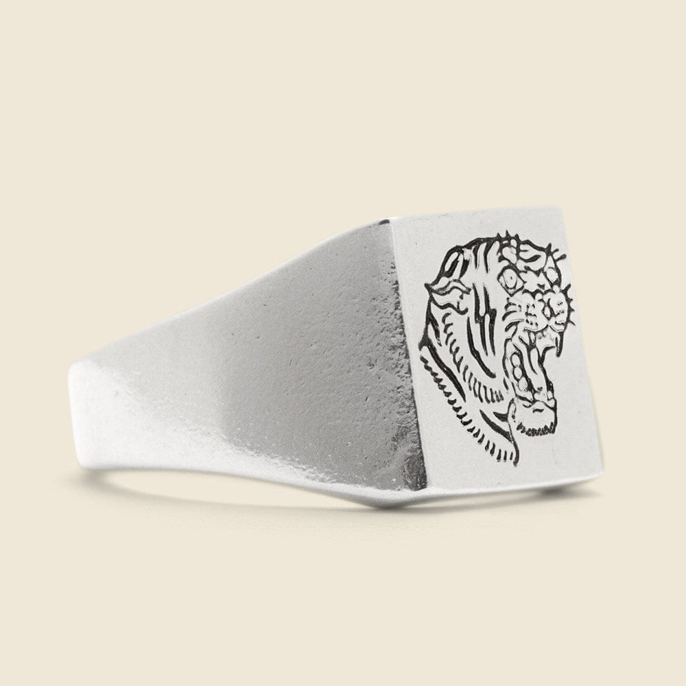 
                          Tiger Signet Ring - Sterling Silver - LHN Jewelry - STAG Provisions - Accessories - Rings
                        