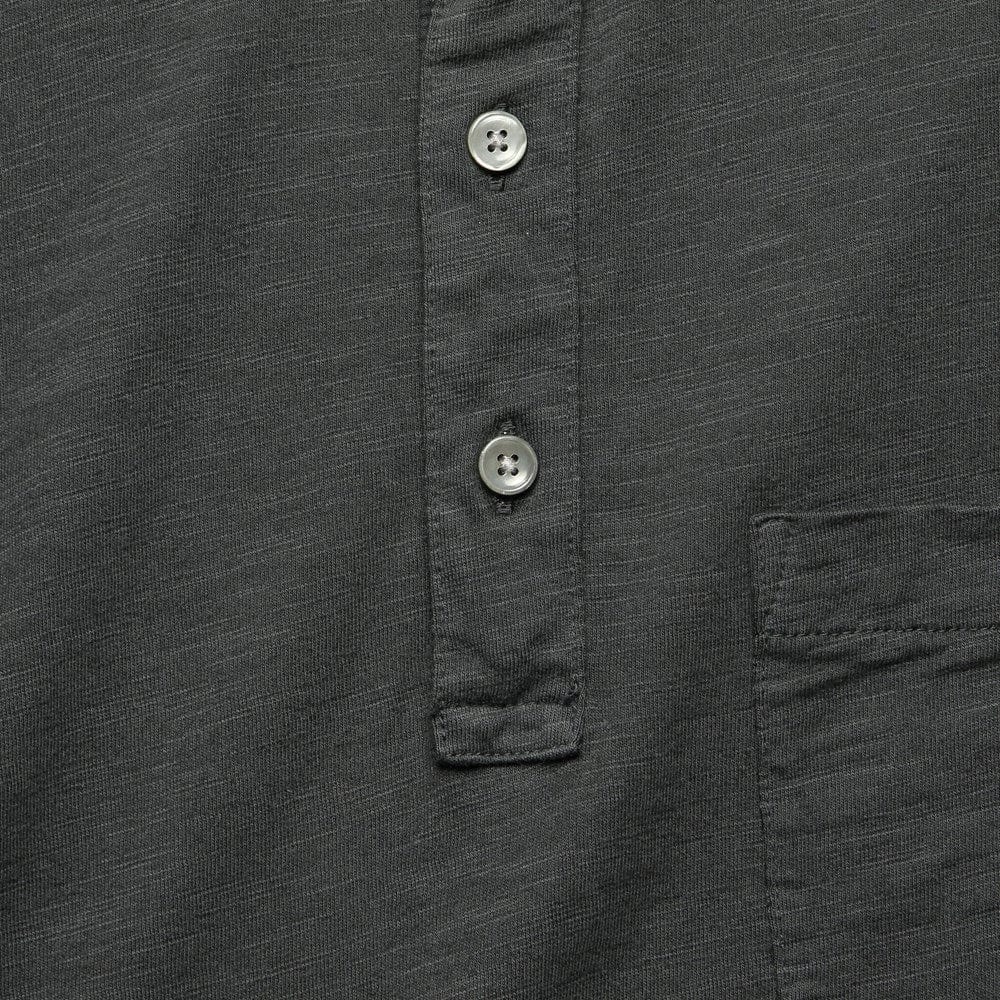 
                          Slub Cotton Standard Polo - Black - Alex Mill - STAG Provisions - Tops - S/S Knit
                        