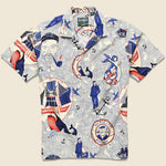 Lost at Sea Shirt - Blue/Red/White - Gitman Vintage - STAG Provisions - Tops - S/S Woven - Other Pattern