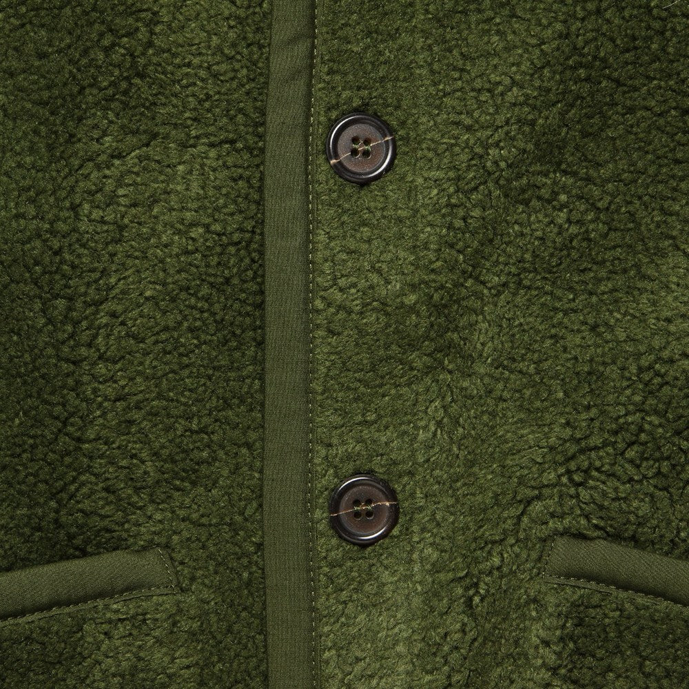 Lancaster Jacket - Olive Mountain Fleece - Universal Works - STAG Provisions - Outerwear - Coat / Jacket